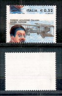 23498 REPUBBLICA - POSTA ORDINARIA - 2003 - 0,52 Euro Caproni (2704) - Dentellatura E Stampa Fortemente Spostate In Sens - Sonstige & Ohne Zuordnung