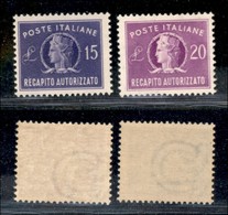 23537 REPUBBLICA - SERVIZI - 1949/1952 - Recapito Autorizzato (10/11) - Serie Completa - Gomma Integra (110) - Sonstige & Ohne Zuordnung