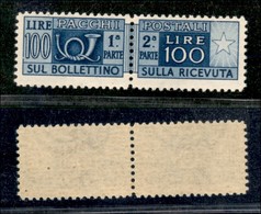 23543 REPUBBLICA - SERVIZI - 1946 - Pacchi Postali - 100 Lire (77) - Gomma Integra (125) - Autres & Non Classés