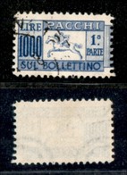 23547 REPUBBLICA - SERVIZI - 1954 - Pacchi Postali - Cavallino - 1000 Lire (81) - Sezione Di Sinistra Usata (60) - Sonstige & Ohne Zuordnung