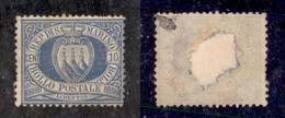 23561 SAN MARINO - POSTA ORDINARIA - 1877 - 10 Cent Stemma (3) - Forte Linguella - Nuovo Con Gomma (225) - Sonstige & Ohne Zuordnung