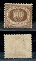 23568 SAN MARINO - POSTA ORDINARIA - 1877 - 30 Cent (6) - Gomma Postuma (rigommato) - Ben Centrato - Da Esaminare (480 S - Altri & Non Classificati