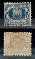 23575 SAN MARINO - POSTA ORDINARIA - 1892 - 5 Cent Su 10 (8v) - Linea A Puntini - Gomma Originale (140) - Altri & Non Classificati