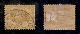 23592 SAN MARINO - POSTA ORDINARIA - 1892/1894 - 30 Cent Giallo Ocra Stemma (16a) - Usato (28) - Andere & Zonder Classificatie