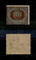 23594 SAN MARINO - POSTA ORDINARIA - 1892/1894 - 5 Lire Stemma (22) - Gomma Integra (375) - Andere & Zonder Classificatie