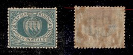 23606 SAN MARINO - POSTA ORDINARIA - 1899 - 5 Cent Stemma (27) - Ottimamente Centrato - Nuovo Con Gomma (48) - Andere & Zonder Classificatie