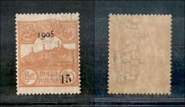 23620 SAN MARINO - POSTA ORDINARIA - 1905 - 15 Cent Su 20 Cent Veduta Soprastampato (46) - Gomma Integra - Ottimamente C - Andere & Zonder Classificatie