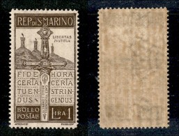 23644 SAN MARINO - POSTA ORDINARIA - 1923 – Pro Volontari (97) – Nuovo Con Gomma – Lieve Traccia Di Linguella - Andere & Zonder Classificatie