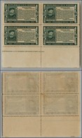 23674 SAN MARINO - POSTA ORDINARIA - 1932 - 25 Cent Garibaldi (170) - Quartina Bordo Foglio Con Scritte Marginali - Gomm - Andere & Zonder Classificatie