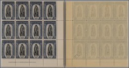 23685 SAN MARINO - POSTA ORDINARIA - 1935 - 1,25 Lire Delfico (202) - Blocco Angolare Di 16 Con Scritte Marginali In Bas - Autres & Non Classés