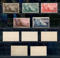 23710 SAN MARINO - POSTA ORDINARIA - 1948 - Lavoro (336/340) - Serie Completa Di 5 Valori - Usati (80) - Autres & Non Classés