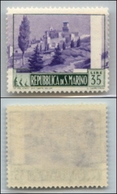 23716 SAN MARINO - POSTA ORDINARIA - 1949 - 35 Lire Paesaggi (352a) Con Centro Spostato - Gomma Integra (80) - Autres & Non Classés