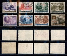 23725 SAN MARINO - POSTA ORDINARIA - 1952 - Fiera Di Trieste - Soprastampati (384/390+A102) - PO + PA - Serie Completa D - Autres & Non Classés