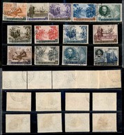 23726 SAN MARINO - POSTA ORDINARIA - 1952 - Commemorazione Colombiana (372/383+A101) - Serie Completa Di 13 Valori - Usa - Autres & Non Classés