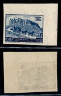 23750 SAN MARINO - POSTA AEREA - 1951 - 200 Lire UPU (96) Angolo Di Foglio - Gomma Integra (50) - Autres & Non Classés