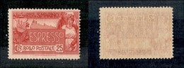 23761 SAN MARINO - SERVIZI - 1907 - 25 Cent Espresso (1) - Nuovo Con Gomma (60) - Andere & Zonder Classificatie