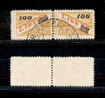 23774 SAN MARINO - SERVIZI - 1948/1950 - 100 Lire Su 50 Lire Pacchi Postali (33) - Usato (85) - Sonstige & Ohne Zuordnung