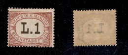 23780 SAN MARINO - SERVIZI - 1897/1919 - 1 Lira Segnatasse (6) - Nuovo Con Gomma (20) - Sonstige & Ohne Zuordnung