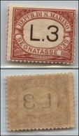 23781 SAN MARINO - SERVIZI - 1919 - Segnatasse - 3 Lire (7) - Gomma Integra (125) - Sonstige & Ohne Zuordnung