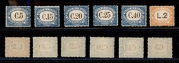 23797 SAN MARINO - SERVIZI - 1939 - Segnatasse (54/59) - Serie Completa - Gomma Integra (60) - Andere & Zonder Classificatie