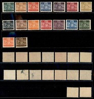 23800 SAN MARINO - SERVIZI - 1945 - Segnatasse Stemma (65/80) - Serie Completa - Gomma Integra (60) - Andere & Zonder Classificatie