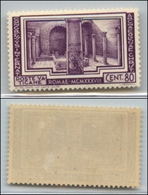 23835 VATICANO - POSTA ORDINARIA - 1938 - 80 Cent Archeologia (59) - Gomma Integra (87) - Andere & Zonder Classificatie