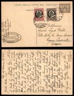 23843 VATICANO - POSTA ORDINARIA - Intero Postale Da 50 Cent Con Affrancatura Aggiuntiva (94/95) Per Lugano Del 13.12.45 - Autres & Non Classés