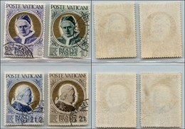 23853 VATICANO - POSTA ORDINARIA - 1951 - Pio X (145/148) - Serie Completa Usata (40) - Andere & Zonder Classificatie