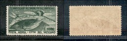 23862 VATICANO - POSTA AEREA - 1949 - 1000 Lire UPU (19 Aerea) - Invisibile Traccia Di Linguella - Autres & Non Classés