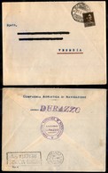 23963 ESTERO - ALBANIA - Motonave Città Di Bari - 15 Qind (221) - Busta Per Venezia Del 23.1.1936 - Andere & Zonder Classificatie