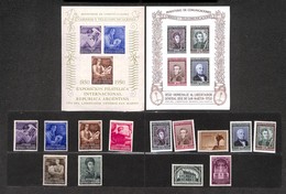 23974 ESTERO - ARGENTINA - 1950 - Emissione Completa Dell'anno PO + Foglietti (569A/581A+BL9/BL10) - Gomma Integra (48,5 - Autres & Non Classés