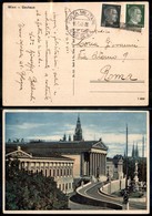 24037 ESTERO - AUSTRIA - Posta Militare N.89 Sez.A - Cartolina Da Vienna A Roma Del 16.3.43 (Germania 705 + 708) - Andere & Zonder Classificatie