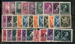 24115 ESTERO - BELGIO - 1946 - Soprastampati -10% - Cartoncino Con 32 Valori - Andere & Zonder Classificatie