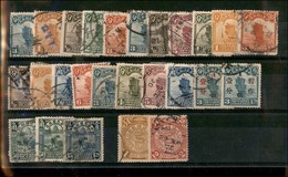 24163 ESTERO - CINA - 1913/1926 – Cartoncino Con 26 Valori Del Periodo – Da Esaminare - Andere & Zonder Classificatie