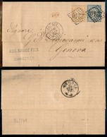 24309 ESTERO - FRANCIA - 15 Cent (50) + 25 Cent (51) – Lettera Da Marsiglia A Genova Del 19.2.72 - Autres & Non Classés