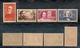 24368 ESTERO - FRANCIA - 1939 - Pro Intellettuali Disoccupati 4° Serie (436/439) - Serie Completa Di 4 Valori - Gomma In - Sonstige & Ohne Zuordnung