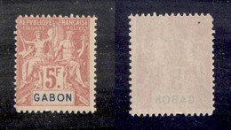 24412 ESTERO - FRANCIA - Gabon - 1904 - 5 Franchi (32) – Nuovo Con Gomma - Autres & Non Classés