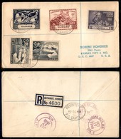 24433 ESTERO - GAMBIA - 1949 – UPU (143 (x2) + 144/146) – Raccomandata Da Bethurst Per Gli USA Del 10 Ottobre - Andere & Zonder Classificatie