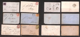 24436 ESTERO - GERMANIA - 1861/1874 - 6 Lettere E Buste Di Baden (1) + Baviera (1) + Sassonia (2) + Reich (2) Con Affran - Autres & Non Classés