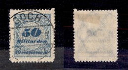 24482 ESTERO - GERMANIA - 1923 – 50 Md Azzurro E Azzurro Scuro (330) – Groch 2.10.23 (1.000) - Other & Unclassified