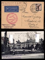 24491 ESTERO - GERMANIA - 1929 – Cartolina Illustrata Viaggiata Con Luftschiff Z.L. 127 Per Madrid - Andere & Zonder Classificatie