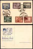 24506 ESTERO - GERMANIA - 1942 - Innsbruck Tag Der Briefmarke - 6 Valori Su Cartonicino - Sonstige & Ohne Zuordnung