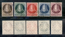 24526 ESTERO - GERMANIA - Berlino - 1951 - Freiheitsglocke 1 (75/79) - Serie Completa Di 5 Valori - Usati (200) - Sonstige & Ohne Zuordnung