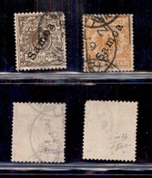 24558 ESTERO - GERMANIA - Colonie - Samoa - 1900/1901 - 3 Pf + 25pf Soprastampati (1+5a) - 2 Valori - Usati (105) - Sonstige & Ohne Zuordnung