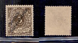 24559 ESTERO - GERMANIA - Colonie - Sud Ovest Africa - 1898/1899 - 3 Pf Soprastampato (5a) - Gomma Integra (20) - Sonstige & Ohne Zuordnung