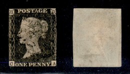 24582 ESTERO - GRAN BRETAGNA - 1840 - 1 Penny (1) - Margini Corti - Usato - Andere & Zonder Classificatie