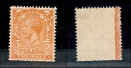 24611 ESTERO - GRAN BRETAGNA - 1924/1926 - 2 Pence Giorgio V (162c) Con Filigrana Coricata - Gomma Originale (360) - Altri & Non Classificati