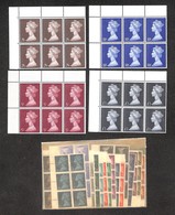 24625 ESTERO - GRAN BRETAGNA - 1967/1969 – Effigie Elisabetta II (Unif. 471/490) Serie Completa In Blocchi Di Sei – Gomm - Andere & Zonder Classificatie