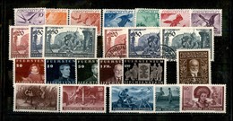 24729 ESTERO - LIECHTENSTEIN - 1939/1941 - Cartoncino Con 5 Serie Complete Del Periodo - Da Esaminare (170) - Autres & Non Classés