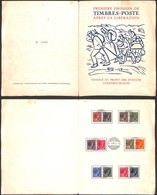 24733 ESTERO - LUSSEMBURGO - 1944 - A Favore Degli Sfollati (370/381) - Su Folder Originale - Lussemburgo 6.11.44 - Andere & Zonder Classificatie